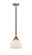 Nouveau 2 LED Mini Pendant in Black Antique Brass (405|288-1S-BAB-G71-LED)
