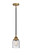 Nouveau 2 LED Mini Pendant in Black Antique Brass (405|288-1S-BAB-G54-LED)