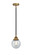 Nouveau 2 One Light Mini Pendant in Black Antique Brass (405|288-1S-BAB-G204-6)