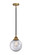 Nouveau 2 One Light Mini Pendant in Black Antique Brass (405|288-1S-BAB-G202-8)