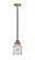 Nouveau 2 One Light Mini Pendant in Black Antique Brass (405|288-1S-BAB-G184)