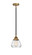 Nouveau 2 LED Mini Pendant in Black Antique Brass (405|288-1S-BAB-G172-LED)