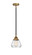 Nouveau 2 One Light Mini Pendant in Black Antique Brass (405|288-1S-BAB-G172)