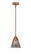 Nouveau 2 LED Mini Pendant in Antique Copper (405|288-1S-AC-G63-LED)