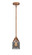 Nouveau 2 One Light Mini Pendant in Antique Copper (405|288-1S-AC-G53)