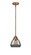 Nouveau 2 One Light Mini Pendant in Antique Copper (405|288-1S-AC-G173)
