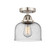 Nouveau 2 LED Semi-Flush Mount in Brushed Satin Nickel (405|288-1C-SN-G74-LED)