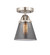 Nouveau 2 One Light Semi-Flush Mount in Brushed Satin Nickel (405|288-1C-SN-G63)