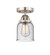 Nouveau 2 One Light Semi-Flush Mount in Brushed Satin Nickel (405|288-1C-SN-G54)