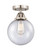 Nouveau 2 LED Semi-Flush Mount in Brushed Satin Nickel (405|288-1C-SN-G204-8-LED)