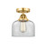 Nouveau 2 LED Semi-Flush Mount in Satin Gold (405|288-1C-SG-G72-LED)
