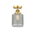 Nouveau 2 LED Semi-Flush Mount in Satin Gold (405|288-1C-SG-G262-LED)