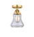 Nouveau 2 LED Semi-Flush Mount in Satin Gold (405|288-1C-SG-G192-LED)