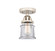 Nouveau 2 LED Semi-Flush Mount in Polished Nickel (405|288-1C-PN-G182S-LED)