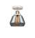 Nouveau 2 One Light Semi-Flush Mount in Polished Nickel (405|288-1C-PN-G173)