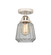 Nouveau 2 One Light Semi-Flush Mount in Polished Nickel (405|288-1C-PN-G142)