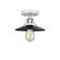 Nouveau 2 One Light Semi-Flush Mount in Polished Chrome (405|288-1C-PC-M6-BK)