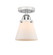 Nouveau 2 One Light Semi-Flush Mount in Polished Chrome (405|288-1C-PC-G61)