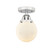 Nouveau 2 LED Semi-Flush Mount in Polished Chrome (405|288-1C-PC-G201-6-LED)