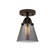 Nouveau 2 LED Semi-Flush Mount in Oil Rubbed Bronze (405|288-1C-OB-G63-LED)