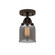 Nouveau 2 LED Semi-Flush Mount in Oil Rubbed Bronze (405|288-1C-OB-G53-LED)