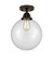 Nouveau 2 LED Semi-Flush Mount in Oil Rubbed Bronze (405|288-1C-OB-G202-10-LED)