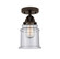 Nouveau 2 LED Semi-Flush Mount in Oil Rubbed Bronze (405|288-1C-OB-G184-LED)
