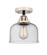 Nouveau 2 One Light Semi-Flush Mount in Black Polished Nickel (405|288-1C-BPN-G74)
