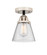 Nouveau 2 LED Semi-Flush Mount in Black Polished Nickel (405|288-1C-BPN-G64-LED)