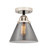 Nouveau 2 LED Semi-Flush Mount in Black Polished Nickel (405|288-1C-BPN-G43-LED)