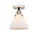 Nouveau 2 LED Semi-Flush Mount in Black Polished Nickel (405|288-1C-BPN-G41-LED)