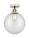 Nouveau 2 LED Semi-Flush Mount in Black Polished Nickel (405|288-1C-BPN-G202-10-LED)