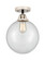 Nouveau 2 One Light Semi-Flush Mount in Black Polished Nickel (405|288-1C-BPN-G202-10)