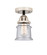 Nouveau 2 One Light Semi-Flush Mount in Black Polished Nickel (405|288-1C-BPN-G184S)
