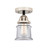 Nouveau 2 LED Semi-Flush Mount in Black Polished Nickel (405|288-1C-BPN-G182S-LED)