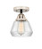 Nouveau 2 LED Semi-Flush Mount in Black Polished Nickel (405|288-1C-BPN-G172-LED)