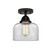 Nouveau 2 LED Semi-Flush Mount in Matte Black (405|288-1C-BK-G72-LED)
