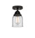 Nouveau 2 LED Semi-Flush Mount in Matte Black (405|288-1C-BK-G52-LED)