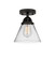 Nouveau 2 LED Semi-Flush Mount in Matte Black (405|288-1C-BK-G42-LED)