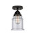 Nouveau 2 LED Semi-Flush Mount in Matte Black (405|288-1C-BK-G184-LED)