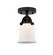 Nouveau 2 LED Semi-Flush Mount in Matte Black (405|288-1C-BK-G181S-LED)