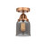 Nouveau 2 LED Semi-Flush Mount in Antique Copper (405|288-1C-AC-G53-LED)