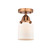 Nouveau 2 LED Semi-Flush Mount in Antique Copper (405|288-1C-AC-G51-LED)
