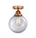 Nouveau 2 LED Semi-Flush Mount in Antique Copper (405|288-1C-AC-G202-8-LED)