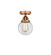 Nouveau 2 LED Semi-Flush Mount in Antique Copper (405|288-1C-AC-G202-6-LED)