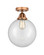 Nouveau 2 LED Semi-Flush Mount in Antique Copper (405|288-1C-AC-G202-10-LED)