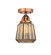 Nouveau 2 LED Semi-Flush Mount in Antique Copper (405|288-1C-AC-G146-LED)