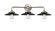 Nouveau LED Bath Vanity in Brushed Satin Nickel (405|284-3W-SN-M6-BK-LED)
