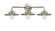 Nouveau LED Bath Vanity in Brushed Satin Nickel (405|284-3W-SN-M2-SN-LED)