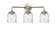 Nouveau LED Bath Vanity in Brushed Satin Nickel (405|284-3W-SN-G54-LED)